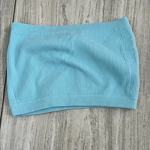 Blue Ribbed Tube Top American eagle - Picture 3 of 3